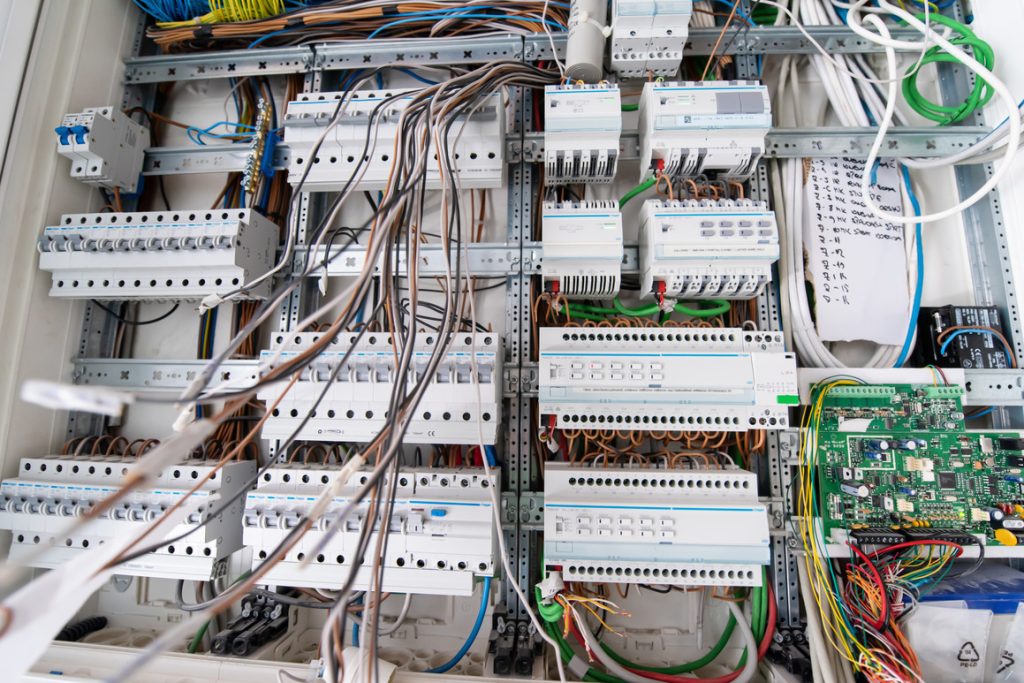 Complex Electric Panel of a Machine